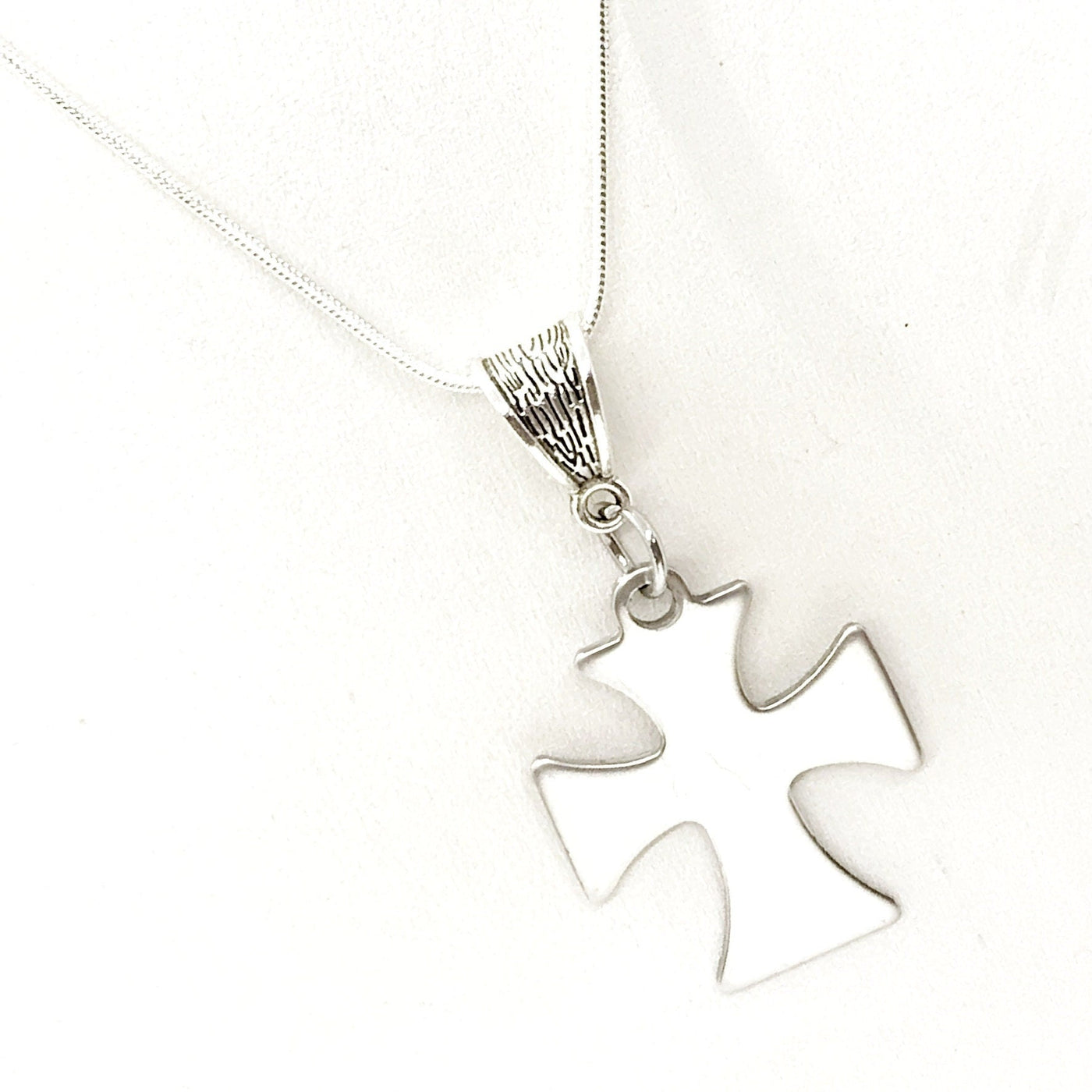 Crucified Signature Cross Necklace